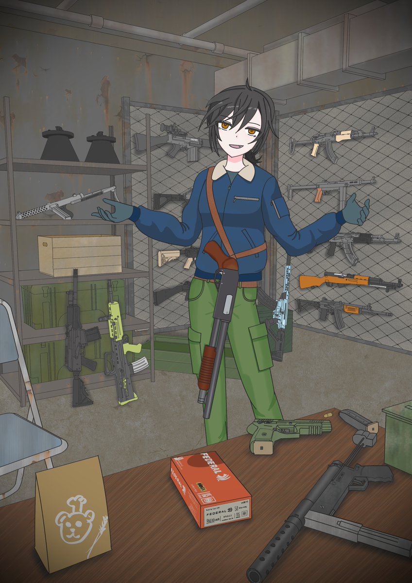 ウチの東欧某国出身の武器商人ちゃんと鉄砲の数々

背景の銃は全部特定できるようにしているつもりなので、銃オタ、ミリオタの人は暇つぶしに挑戦してみて下さい