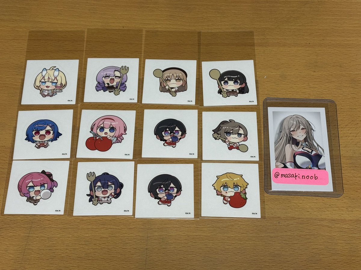 まさきん(アニメ用、お声かけ用)プロカ有り tweet media