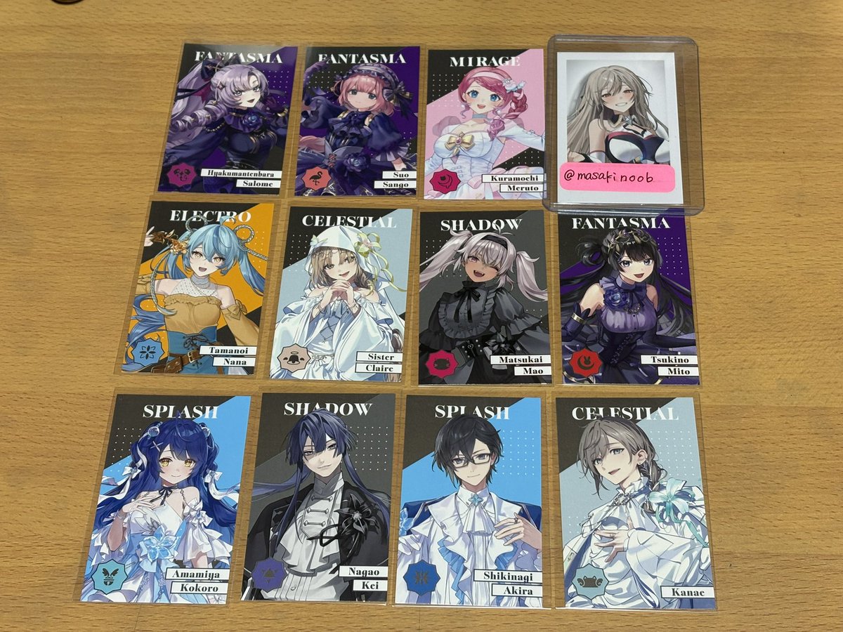 まさきん(アニメ用、お声かけ用)プロカ有り tweet media