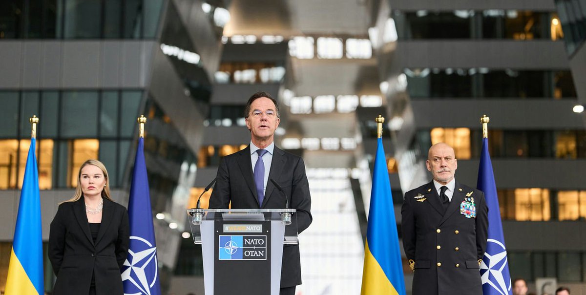 NATOpress's tweet photo. At NATO HQ, @SecGenNATO marked the 4th anniversary of Russia���s full-scale invasion of Ukraine with a ceremony highlighting that support from NATO &amp; Allies helps 🇺🇦 defend itself today and secure a future peace.

➡️https://t.co/WAdk8yMiEp https://t.co/RCG6JwwK7u