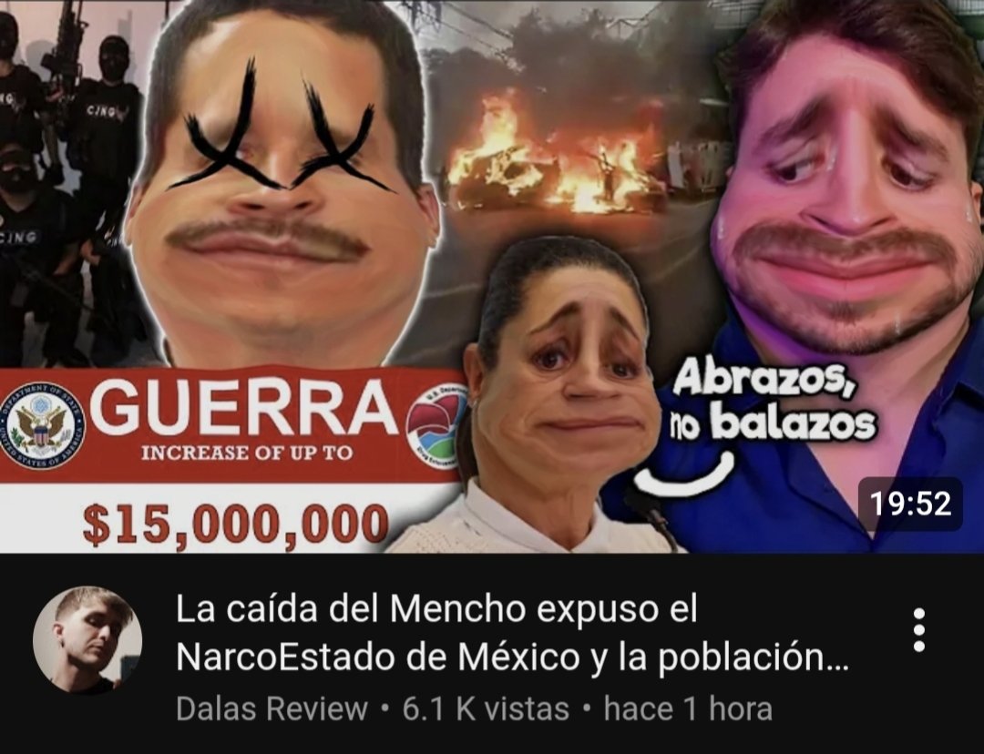 Dalas: los influencers mexicanos son cómplices del crimen, yo no tengo miedo de ayudar su país y criticar al narco y al gobierno 🤓

Haters: ¿Y porque no visitas México desde 2016?

Dalas: Me da miedo que me desaparezcan por criticar al gobierno y a los narcos 😭
