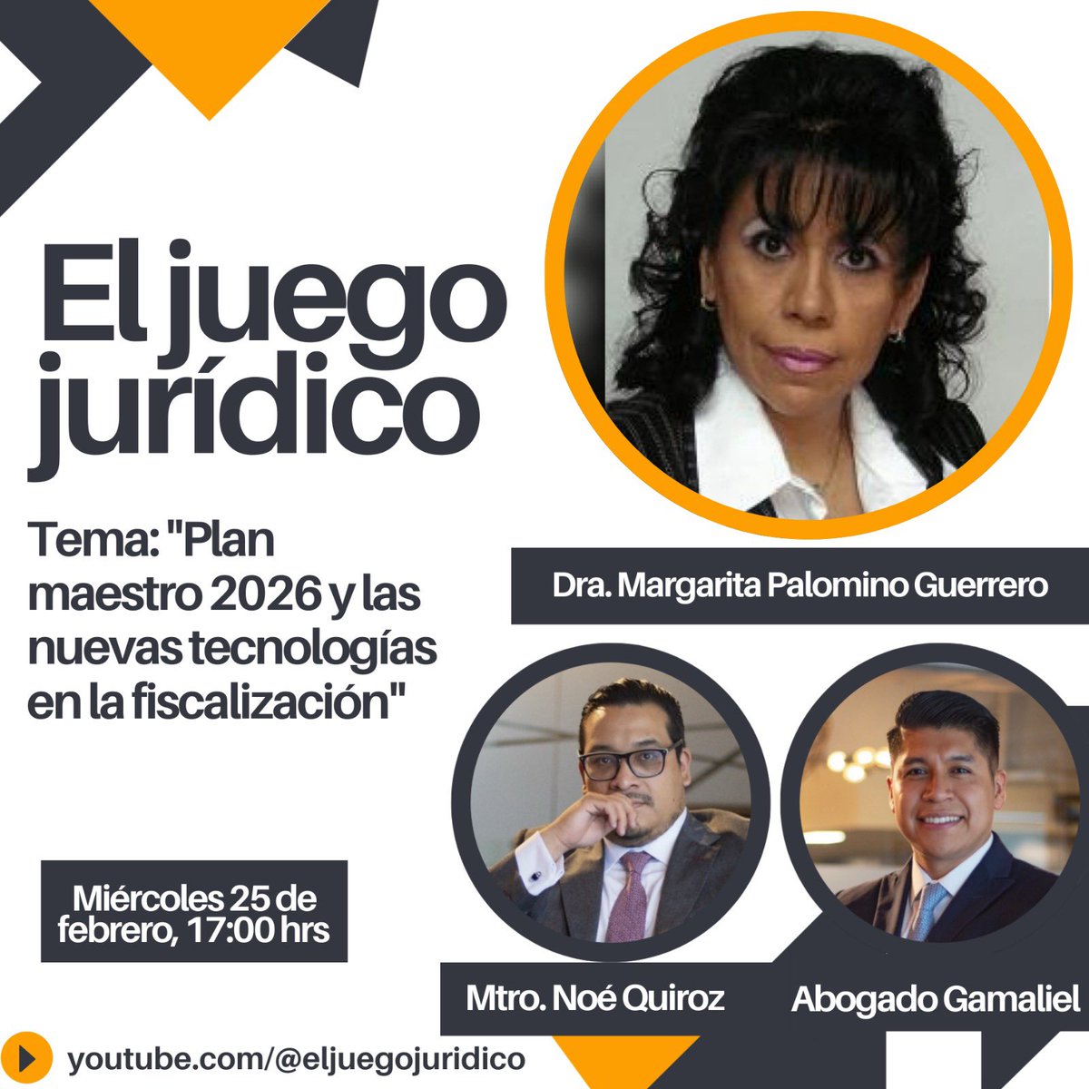 ¿Conoces el plan maestro para este 2026 ? 👀 ¿sabes cuáles son las nuevas reglas del RFC para este año? 🤔🔥

En El Juego Jurídico nos vestimos de manteles largos 🎩✨ para recibir a la Dra. Margarita Palomino Guerrero, directora del Seminario de Derecho Fiscal de la UNAM.