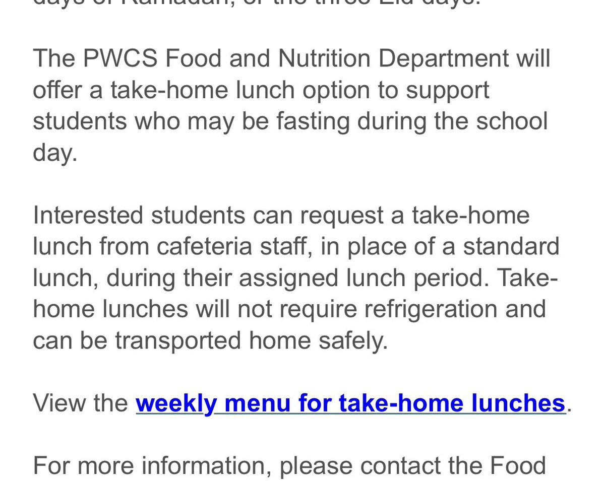 Same at my twins’ middle school in Prince William County, VA. Schools set up dedicated prayer rooms &amp; supervised times for Muslim students during Ramadan. 
But request the same for Christian prayer? Suddenly ‘separation of church &amp; state’ kicks in. <a href="/PWCSNews/">PWCS</a>
