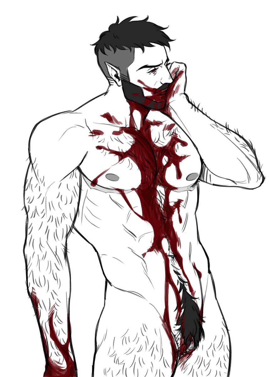 finally drew mizrak's front view. next: drawing him with clothes on
//tw blood

#castlevaninocturne