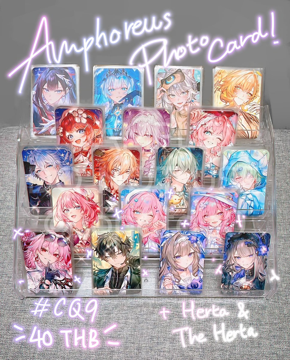 ลายใหม่พร้อมวางหน้างานแล้วค่ะ! สีสันสดใสมากก

ส่วนของรางดาวของเราจะมีเท่านี้ ไว้มาดูกันได้ในงาน #CQ9 (วันเสาร์ F21-24)นะคะ 🫶 ส่วนรอบไปรฯรอหลังจบงานค่ะ