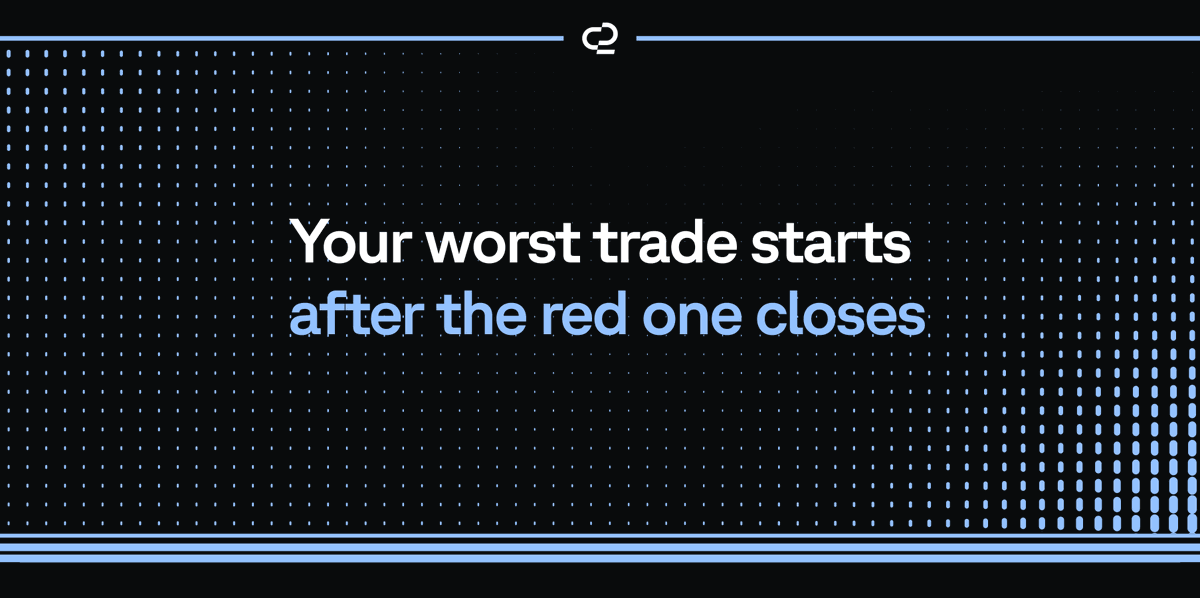 Revenge trading is not a trading problem. It's a psychology problem.

We know this and you know this. You've known it every single time you've done it. The position closes red and something in you decides the fastest way to fix it is to immediately make it back. Same asset,