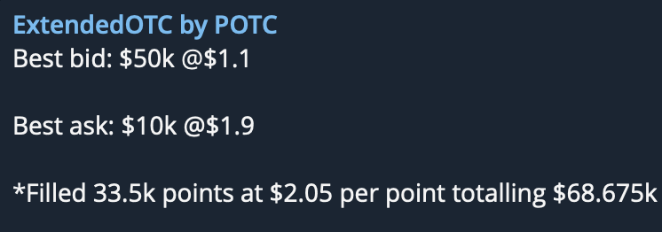 FarmMyTears's tweet photo. Extended’s metrics honestly make me smile.

Volume keeps growing, fees are strong, activity feels organic. This is exactly how early infra plays start before the crowd wakes up.

I’m really hoping this turns into a proper cook with early and cheap points, similar to what happened with Lighter.

I’m not even farming points aggressively.
But any trade where I need leverage on fundamentals, I run it exclusively on Extended. If I’m taking risk anyway, I’d rather stack points on the side.
Hot take:
1 point - $10 very soon.

Yeah, I know - OTC right now is around $2.
That’s usually how it looks before people realize what they’re holding.