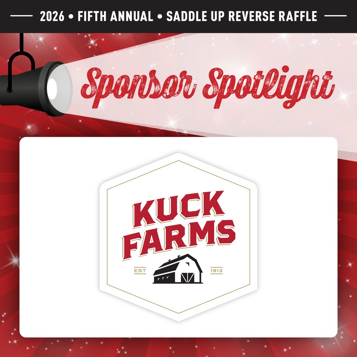 Thank you to Kuck Farms for being a reverse raffle sponsor! Your support is anything but fowl — we appreciate all you do for our community! 🦃🎉