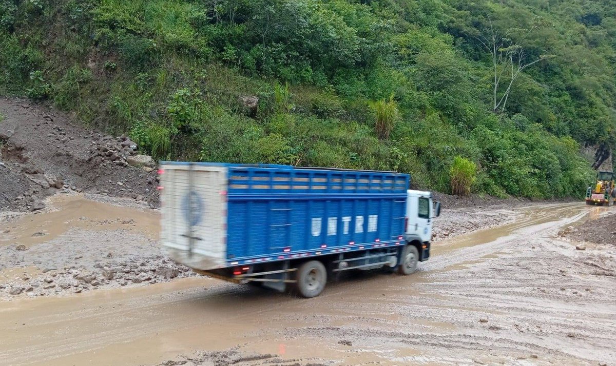 MTC_GobPeru's tweet photo. 🚨 #MTCInforma | 🛣️ Se habilitó el pase vehicular de manera restringida en el Km 286, cerca a Pedro Ruiz, en Amazonas, y en el Km 153 en Cuyca, Cajamarca. 

Asimismo, el #MTC, en coordinación con la concesionaria @NorteIirsa , trabaja con equipos de emergencia para restablecer el tránsito, interrumpido por la activación de quebradas en los siguientes puntos de la carretera Fernando Belaunde Terry:📍Km 55, 56 y 57, cerca a Hualapampa, Piura.

✅ 👷‍♂️El #MTC exhorta a los usuarios de la vía a respetar las indicaciones del personal autorizado, a no cruzar mientras se realizan los trabajos de rehabilitación y a mantenerse informados a través de los canales oficiales, priorizando en todo momento la seguridad vial. 🚧

📞 Línea Gratuita: 0800-00369
☎️ Fijo: 073-323204
📲 Cel y WhatsApp: 989 008 811

#AtendemosAmazonas #AtendemosPiura #AtendemosCajamarca #Gobierno