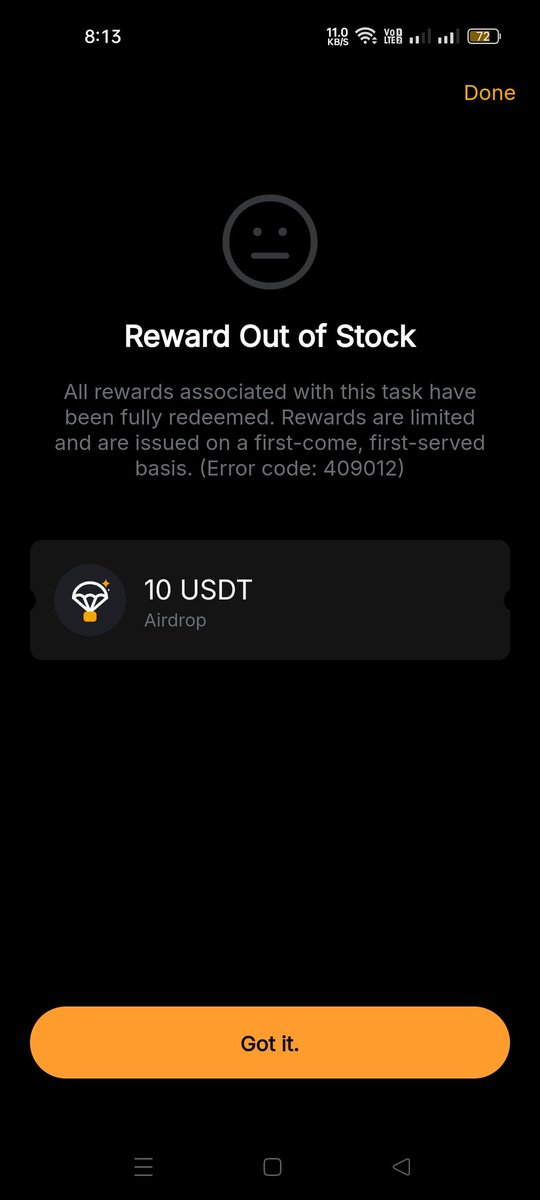 ArpitaIsla32090's tweet photo. Fuck You @Bybit_Official you are a great motherfucker.I join $100 Deposit and Earn $10 But you show Reward stok out.Most of the time you are ineligible user like revoke system. You are scam Exchange. I rate on play store 1 star and Don't use scam exchange #bybitscam #scambybit https://t.co/aZic9ZkpRq