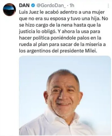 LUIS JUEZ <a href="/ljuez/">Luis Juez</a> se sumo a las filas de LLA 
DIGNIDAD CERO
TRAIDOR
