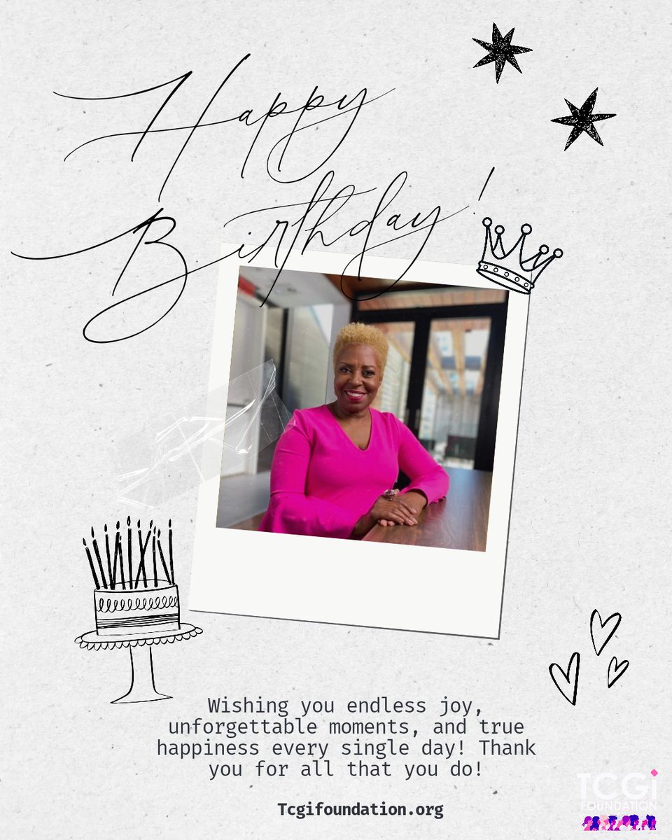 TCGiFoundation's tweet photo. ℍ𝕒𝕡𝕡𝕪 𝔹𝕚𝕣𝕥𝕙𝕕𝕒𝕪
To our Founder and President Mrs. Avis Yates-Rivers! Thank you for all that you do and we hope you enjoy your day!
.
.
.
.
#founder #happybirthday #tcgi #tcgischolarship https://t.co/iEyNJF9WiN