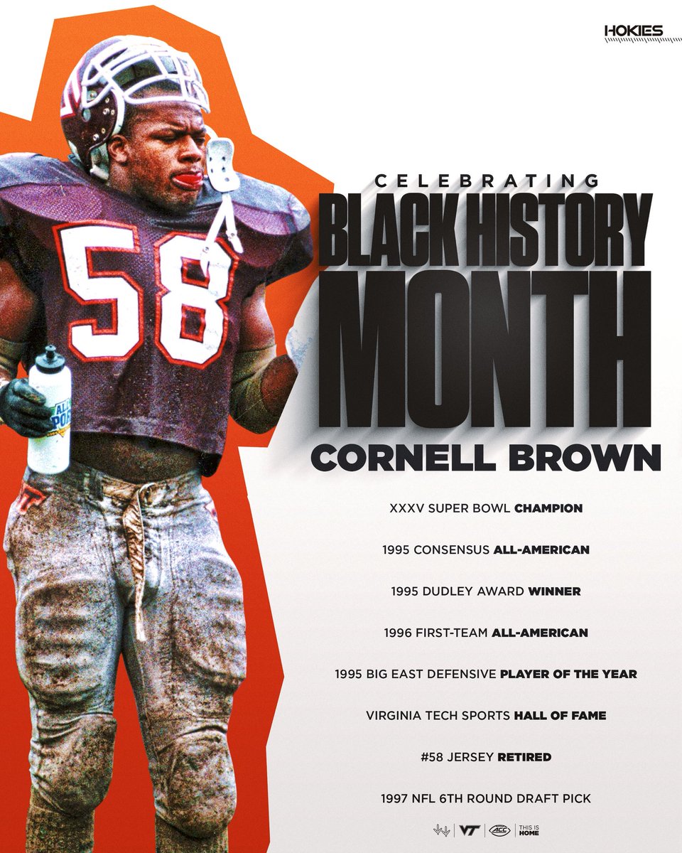 Cornell Brown - In Focus: Dominating on defense 💪

#BlackHistoryMonth | #LetsGoHokies