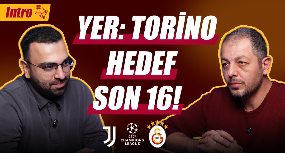INTRO | Galatasaray'da hedef son 16! Juventus maçını önden oynayacağız, bekleriz.

⏳21.00

<a href="/fikretolunay/">Fikret Tolunay</a> x <a href="/hikmetpinarbas/">Hikmet Pınarbaş</a>