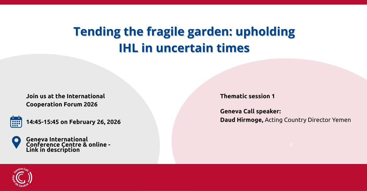 Geneva Call tweet media