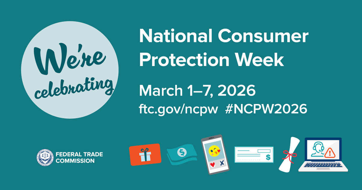 SyrFireCU's tweet photo. It’s National Consumer Protection Week! Visit https://t.co/QOoZYAesjM for information on how to avoid, report, and recover from scams. #NCPW2026 https://t.co/JFEpSGMaXn
