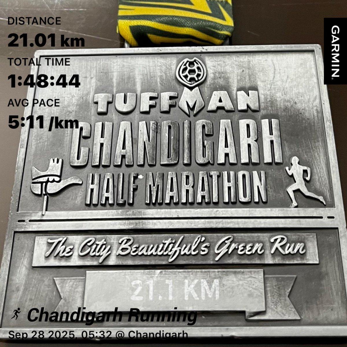 jmuthukrishnan's tweet photo. #NDM2026 HM race towards the end of a training cycle which was injury free and done with consistency I can be proud of. A steady improvement over the past four efforts at this distance gives hope for the years ahead. #RuntheTalk https://t.co/51GzaZCktQ