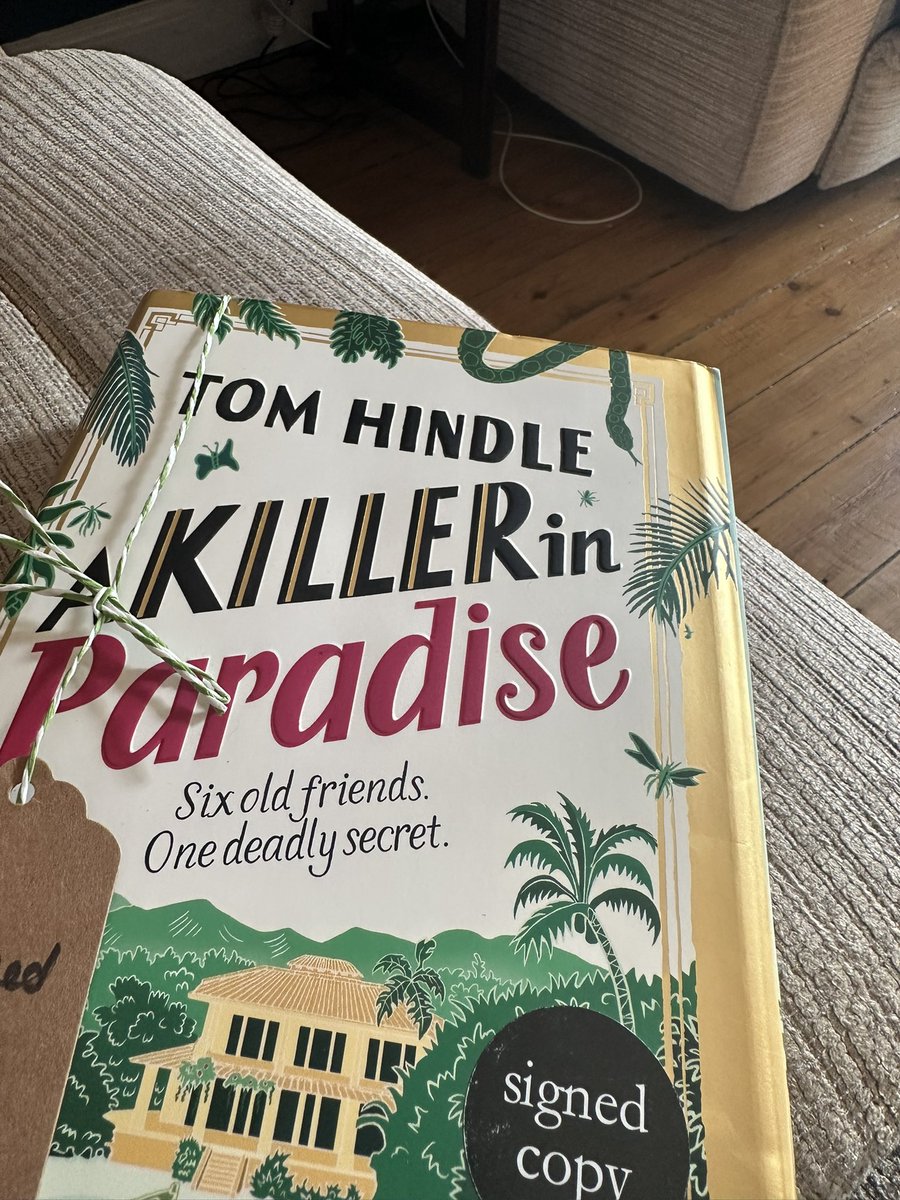 lesley_benson's tweet photo. Looking forward to starting this, early Mother’s Day present from my lovely son. Even signed by the lovely @TomHindle3 https://t.co/guFADVcpj3