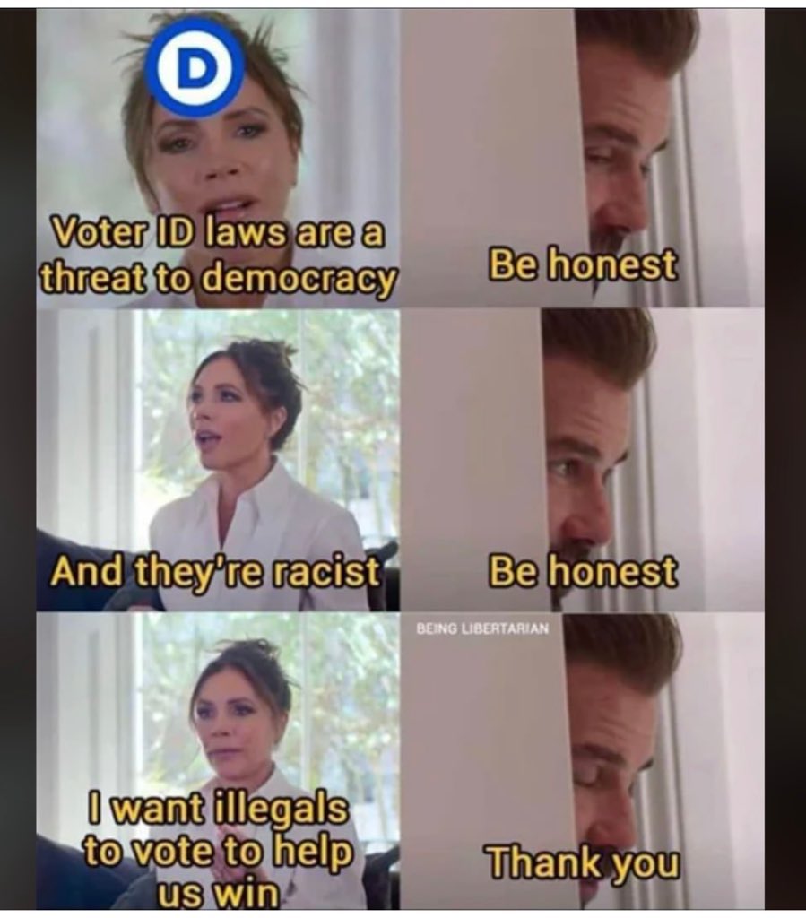 WHLeavitt's tweet image. President Trump has requested a survey to tag @LeaderJohnThune, so he can see your comments

This is the final battle! Time to end Dems.

You back:

A. Watermarked Paper Ballot
B. Same Day Voting
C. Voter Photo ID 
D. Proof of Citizenship 
E. In-person voting
F. All of the above.