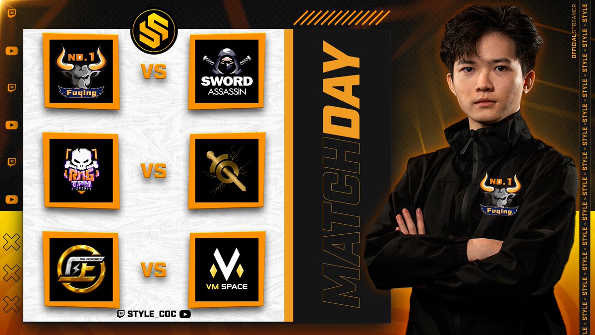 🥳 LIVEEEEEEEEE!

Estamos en Directo! Triple Guerraza TOP (2 con Cámaras ON) 💪

🏆 TWA Cup (Cuartos) - Strategic Battle

✅ FuChing NO.1 🆚 Sword Assassin
✅ RNG x TPM 🆚 Gamant Ganas
✅ Only Esports 🆚 VM Space

SORTEO de PASES en AMBOS CHATS! 🎁

🟣 twitch.tv/style_coc
🔴