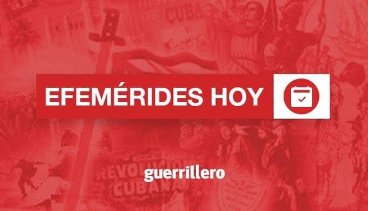 Efemérides #Cub
1895: Se inicia la Guerra Necesaria para lograr la definitiva independencia de Cuba.
1905: Es inaugurado el monumento a José Martí en el Parque Central de La Habana, con la presencia de Máximo Gómez.
1912: Nace pintor cubano René Portocarrero.