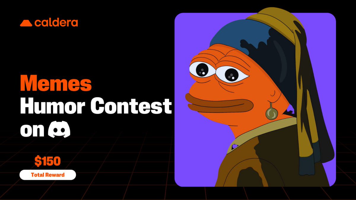 We want your best Caldera memes.  

Make us laugh. Make the timeline chaotic. Make it legendary.  

How to join:  
1. Create an original meme about Caldera 
2. Drop it in content on Discord 
3. That’s it.  

→ 3 winners 
→ $50 each  

🗓 Feb 24 – March 1 (17:00 UTC)  

Winners