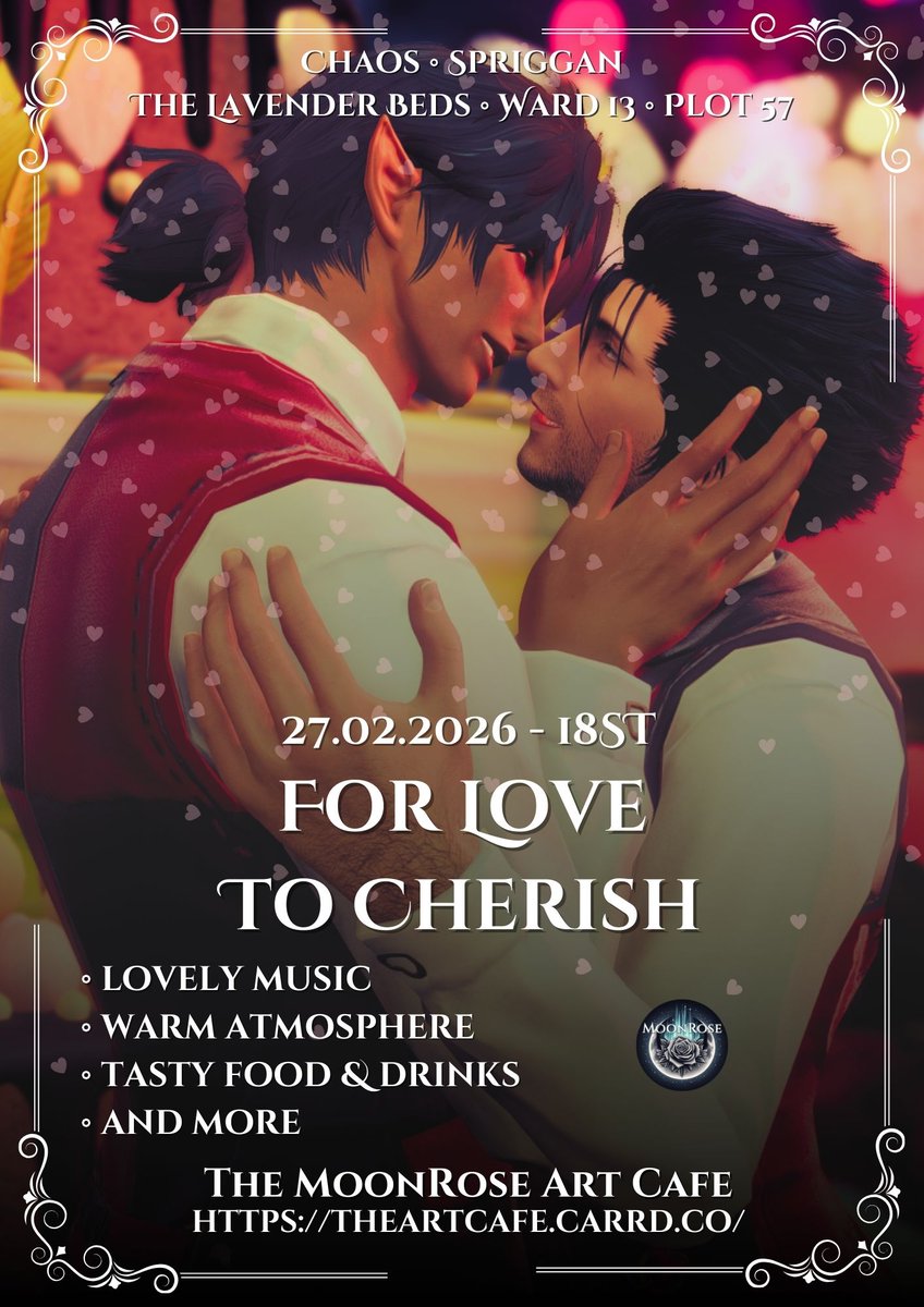 MoonRoseFFXIV's tweet photo. This Friday!
Do not miss special evening ♥ 
Join us!
#ffxiv #ffxivrp https://t.co/ri45ifvYRX
