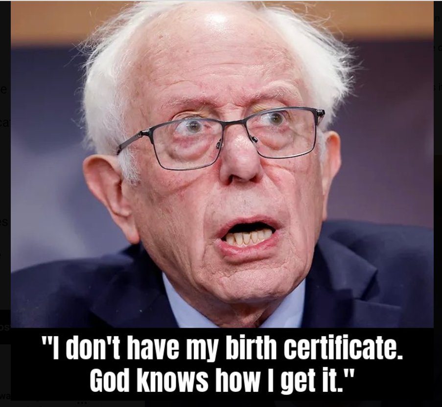 auburnwarrior1's tweet photo. @StephenKing Unlike Bernie and Gavin Newsome, I guarantee that Trump knows where his birth certificate is  or how to get a copy if needed. https://t.co/EIVUrUotdI