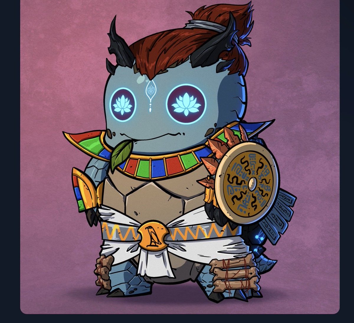 Dam just found new trait didn’t see fire Lotus Eyes 🪷 love it $TimelessTurtles did a fantastic job on this drop well done guys hope u get a chance to pick up some of these fire turtles good luck and remember always have fun Let’s Go