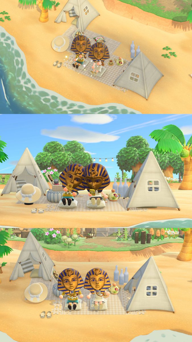 今日はツタンカーメン終活旅行記開催したよ！付き合ってくれたほっこりんちゃん(<a href="/hokkorinworld/">Hokkorin</a> )ありがとう☺️
何度も何度も転びツタンカーメンのシュールさに終始笑っててほんと楽しかった(*´˘`*)💕どの写真も顔面の圧が強すぎる…！！念願のかけっこも出来て嬉しかった！Part2の開催待ってます🌟