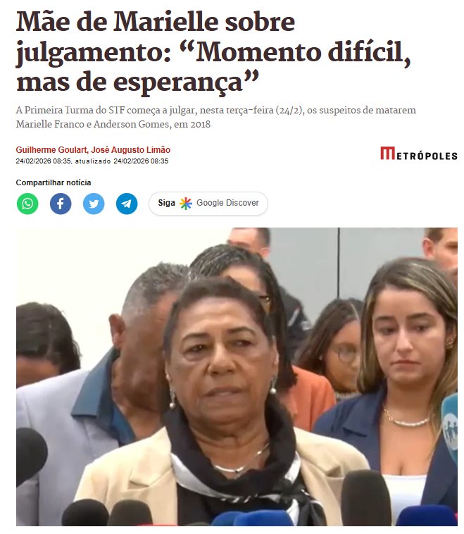🚨A ESQUERDA usou MARIELLE durante anos para atacar BOLSONARO com acusações absurdas!

Descobertos os mandantes, o assunto sumiu. O julgamento começa hoje e não há nenhuma comoção ou pedido de justiça.

Cadê o "MARIELLE PRESENTE"?

Como sempre, fizeram do caixão um mero palanque.