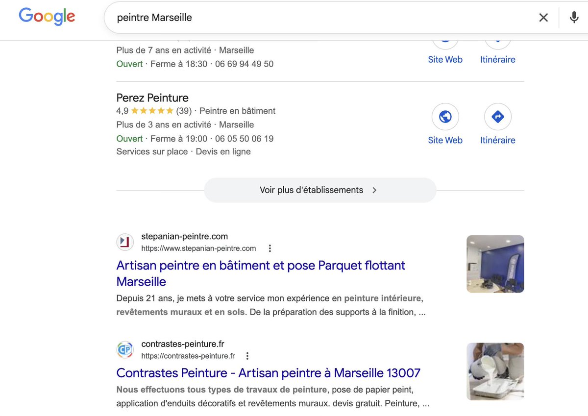 BexterWeb's tweet photo. Merciiiii Monsieur Stepanian pour votre vrai avis Google, laissé spontanément 🙏

Ça fait vraiment plaisir. 😍😍

Made in Bexter 👉 https://t.co/Sv0sPDpHI4
✔️ Création du site internet 
✔️ Référencement naturel (SEO) 

🎯 Aujourd’hui : 1ère page Google sur “peintre Marseille” https://t.co/D6bkoZgvRj