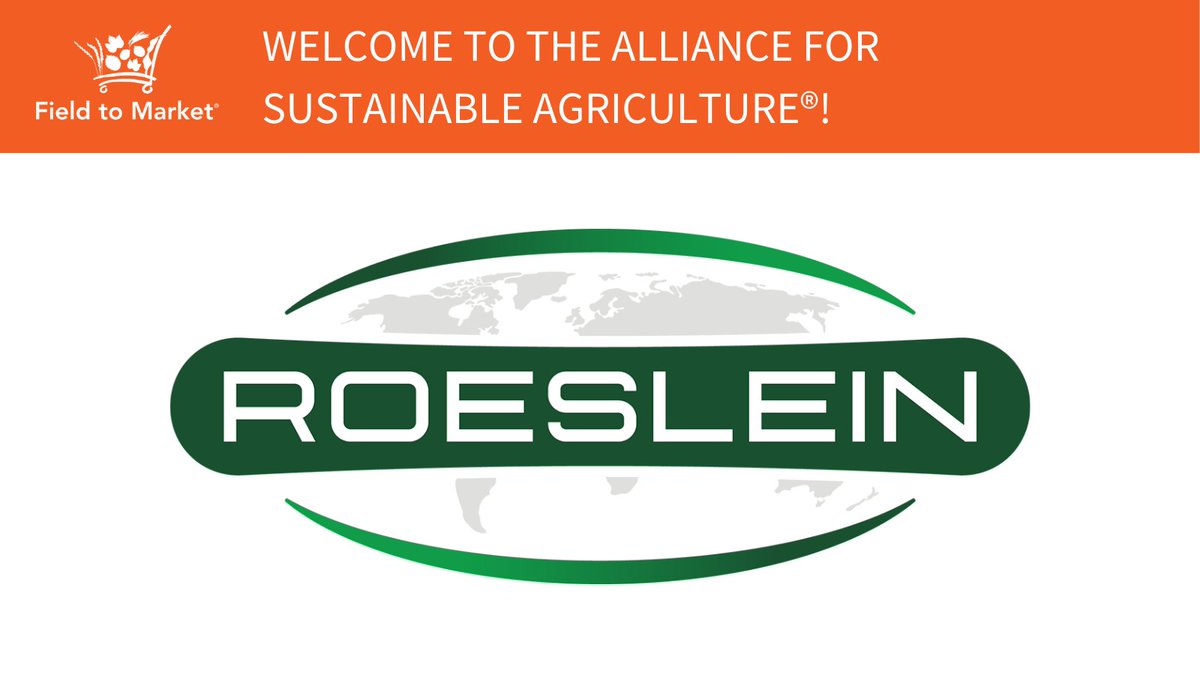 FieldtoMarket's tweet image. We are excited to welcome @Roeslein_Inc as a new member of Field to Market, sharing our commitment to drive continuous improvement in the #sustainability of U.S. crop production.

Welcome to the Alliance for Sustainable Agriculture!

#NewMember #MemberMonday