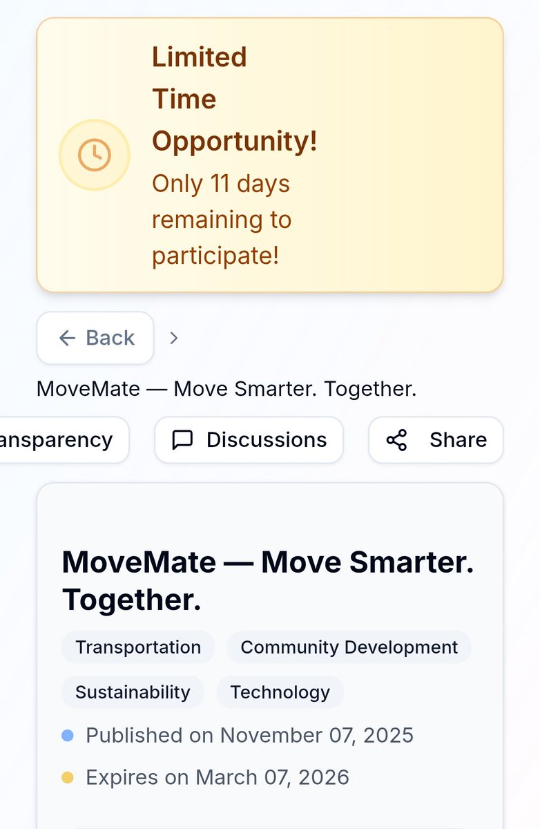 TAPsidrachain's tweet photo. 🚨 Less than 11 days left!
The countdown is getting real. MoveMate is shaping the future of shared, sustainable commuting — and this is your moment to be part of it. 🌍🚲🤝
🔗 https://t.co/tuI8ORx6go

#MMT #TAP #ASB #ASC #MoveMate #SmartMobility #FinalDays #SustainableFuture https://t.co/UxUdc3woub