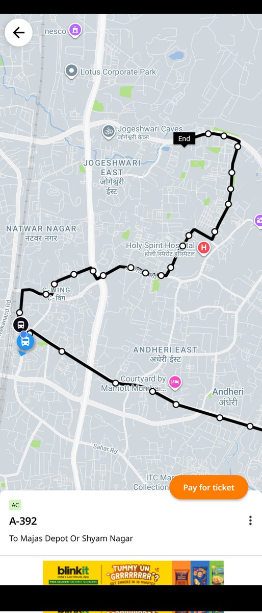 PadaveShubham's tweet image. So it's now 1 hr and 441 has not arrived.
Passengers left for Auto.

Few left for upcoming A392 as displayed on @chaloapp for Majas.

But guess what. Comes out that this one was short trip till #Andheri itself.

@chaloapp has successfully adapted our Indian Govt System.