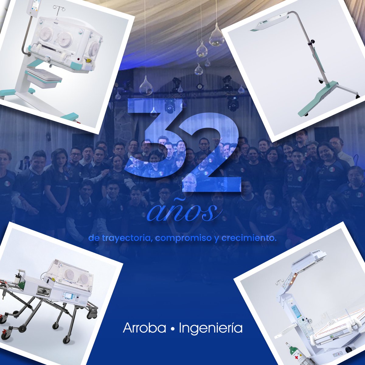 Arroba_ing's tweet photo. Hoy celebramos 32 años de historia, innovación y compromiso, diseñando y fabricando equipo médico neonatal por manos mexicanas 🇲🇽. Porque conocemos las necesidades de nuestro país, creamos tecnología accesible y confiable. 32 años cuidando lo más valioso: la vida que comienza 👶🏻 https://t.co/mZmhaNI188