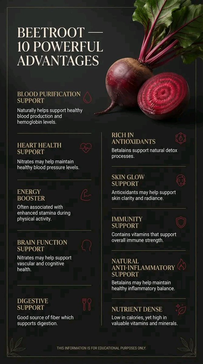 UwiriJanvier's tweet photo. Why Athletes Swear by Beetroot?
#HealthLens #fblifestyles #HealthTips #DidYouKnow #ViralHealth #Beetroot #Superfood #bodycleanse https://t.co/71qcOyynNB