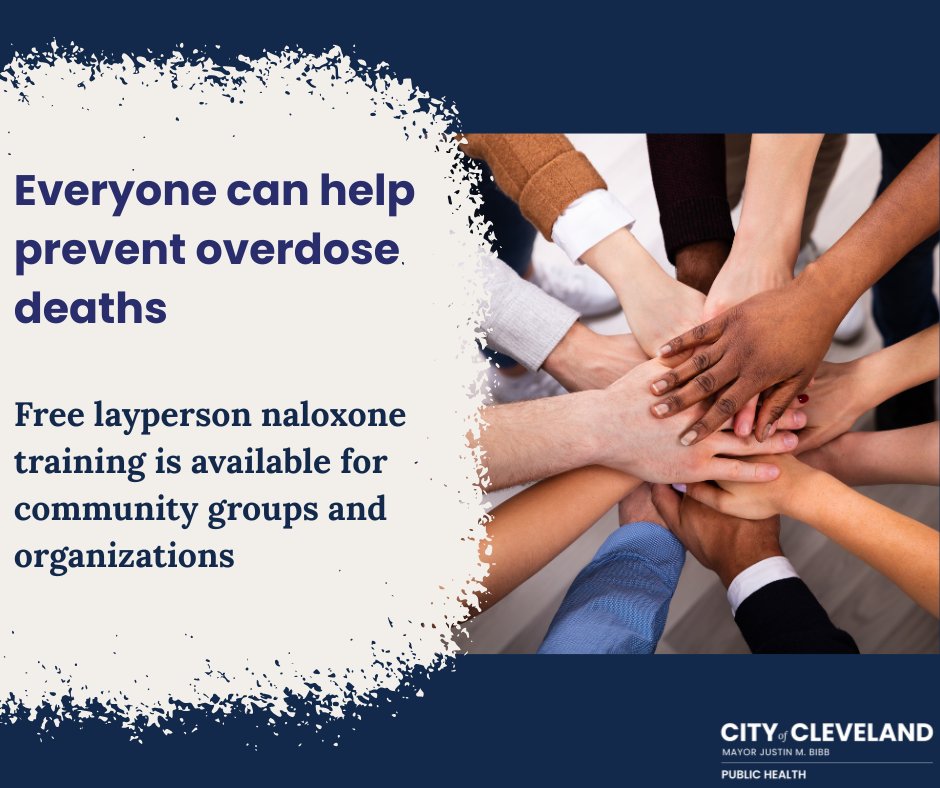 CleDPH's tweet image. To schedule a FREE Layperson Naloxone class, call 216-664-3891.

Great for organizations, community groups, and businesses!

#CDPH #OMHAR
