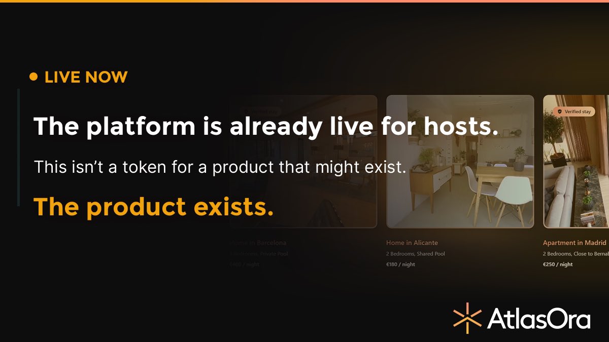 The platform is already live for hosts

This isn’t a token for a product that might exist

The product exists