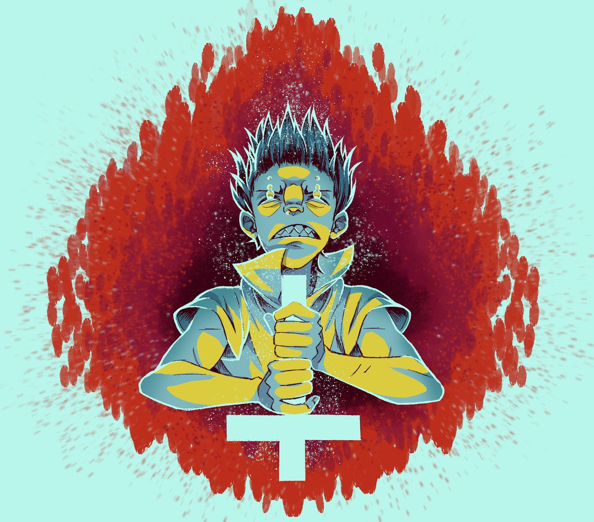 Why is the God sad tho?✝️
Here is a little Murdoc colored sketch from a long while ago~
#gorillaz #gorillazFanart #fanart #doodle #gtwt