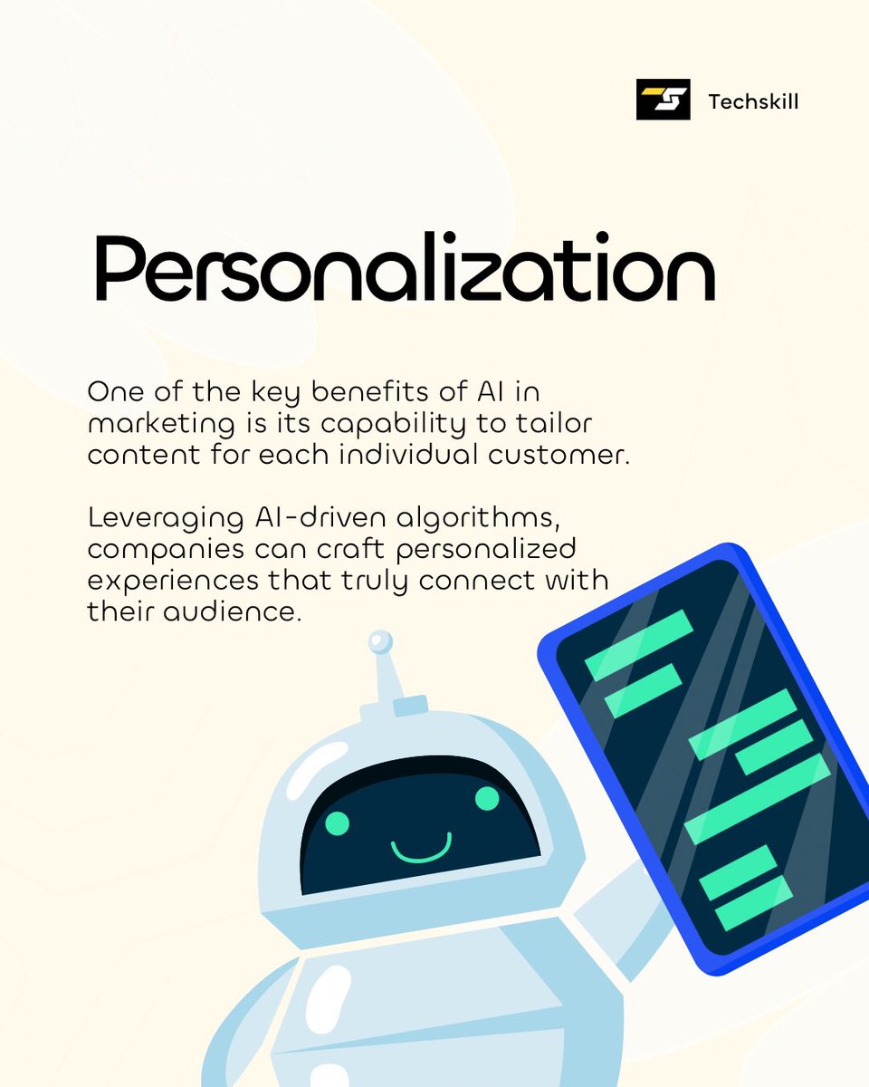 TechSkillUk's tweet image. AI is changing marketing. Are your skills ready?
Swipe to see how AI is shaping the industry →
Learn AI with us: techskill.uk
Follow for AI courses &amp;amp; webinars 🚀
#AI #LearnAI #TechSkills #FutureOfWork