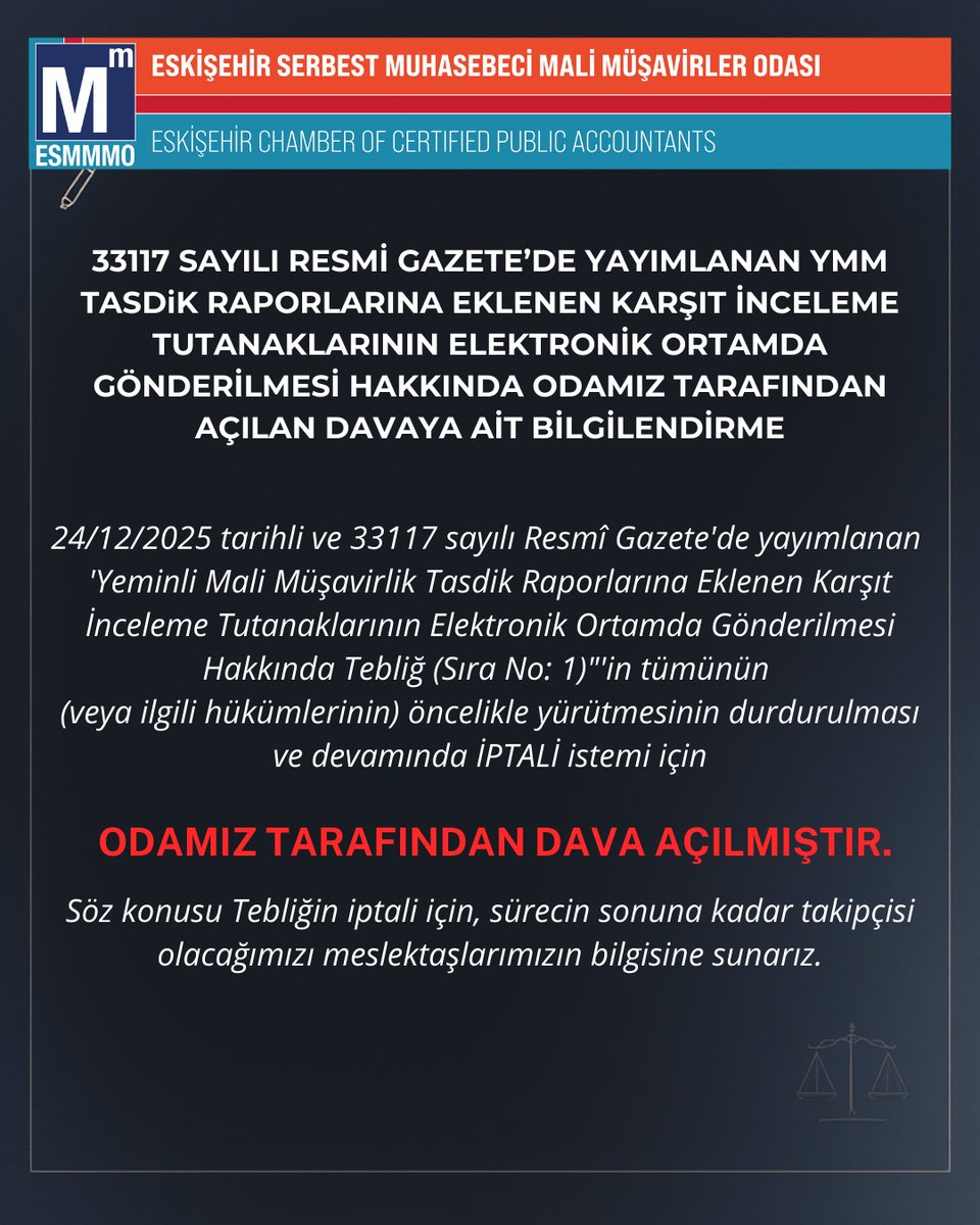 Eskişehir SMMM Odası (@esmmmo) on Twitter photo 