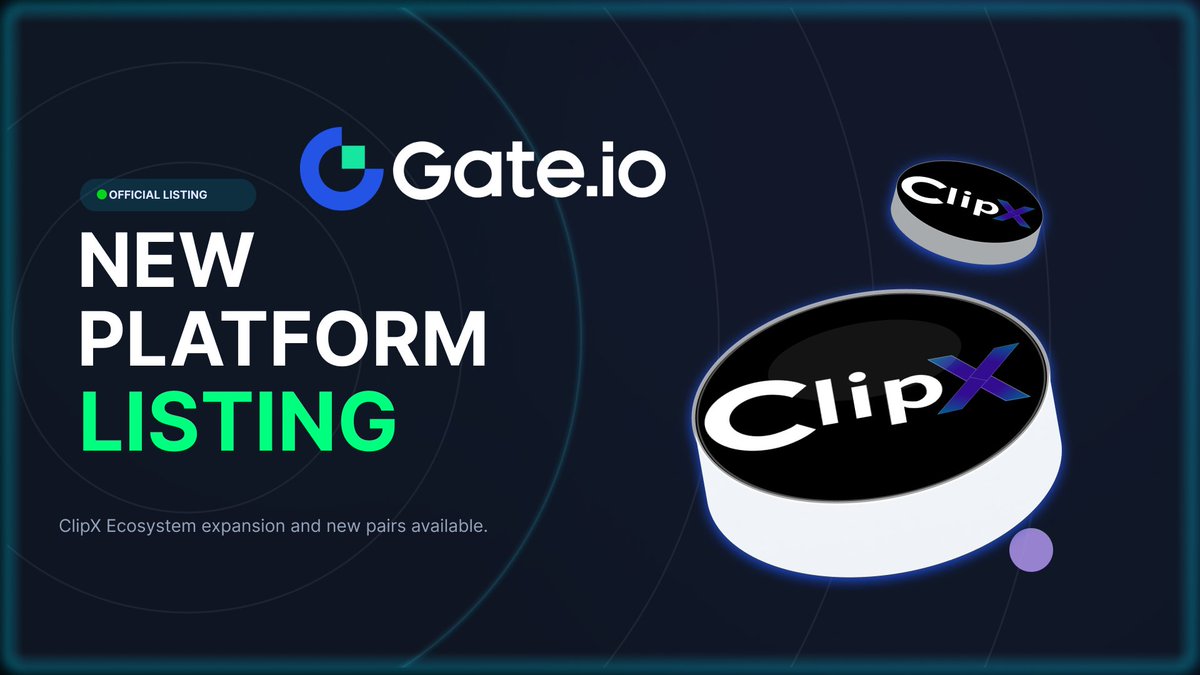 📢 ClipX is now Alpha Listed on Gate.io! 🚨

Another major milestone unlocked. 🔓🔥

$CLIPX is officially live on <a href="/Gate/">Gate</a> ( Alpha Section) , 
expanding access, increasing visibility, and strengthening our ecosystem presence.

This is just the beginning