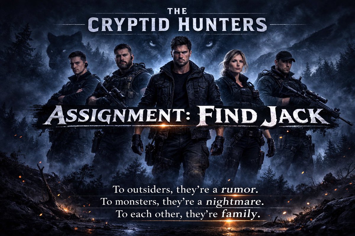The Cryptid Hunters have a new assignment and they need your help.

Find Jack.

Mid-30s. Commanding Alpha. Quiet strategist. Emotionally guarded warrior. Former military. Rugged. Grounded.

Not AI. Not polished. Not half-naked.

Drop him below.

#CryptidHunters