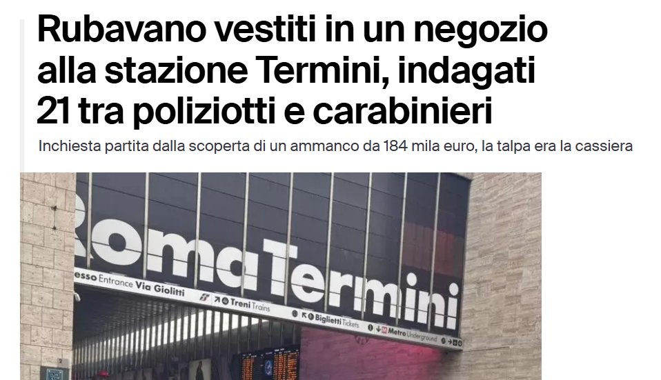 Dio's tweet photo. Se qualcuno di questi avesse il senso dell'umorismo, ora dovrebbe dire "scusate, ma il governo paga pochissimo le forze dell'ordine, e dobbiamo arrotondare". https://t.co/BP9rLOrH9X