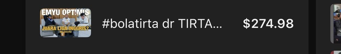Hak jawab

Karena akun <a href="/UtdIndonesiaBDG/">Utd Indonesia Bandung</a> menuduh aku memanfaatkan yapping manutd sebagai komoditi maka aku akan menjawab

1. Konten kolaborasi bareng <a href="/Tyows/">Tio Prasetyo Utomo</a> 
Berikut monetisasi selama 35 hari.

Dapet apa segini mas?  Buat ongkos produksi dah abis. 

Next soal sepikbola