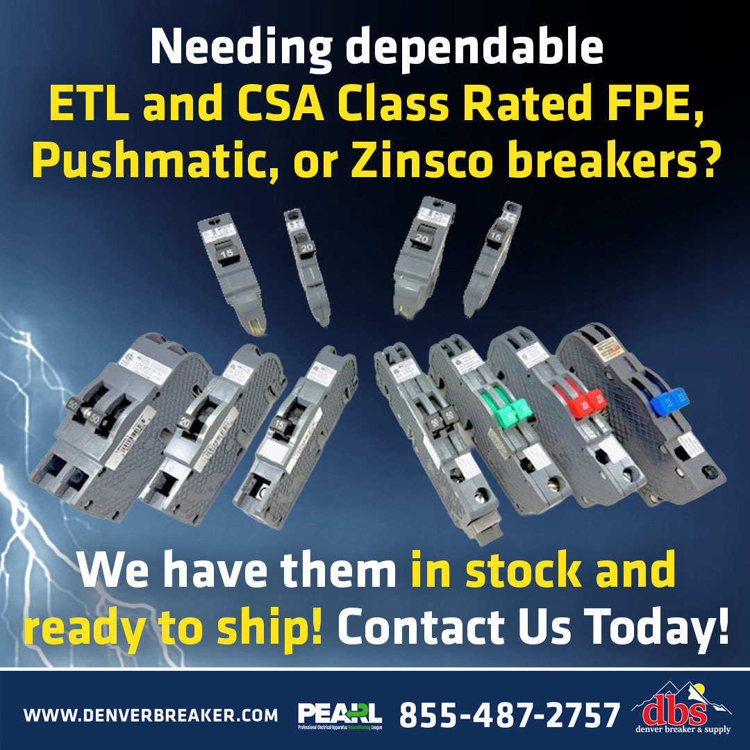 DenverBreaker's tweet photo. Whether you’re sourcing a few replacements or ordering in large quantities, DBS has you covered. From single and double pole to full-size and space-saving thins, we stock the hard-to-find electrical products you need to keep your projects moving safely and efficiently. https://t.co/3r2DTpWbBY