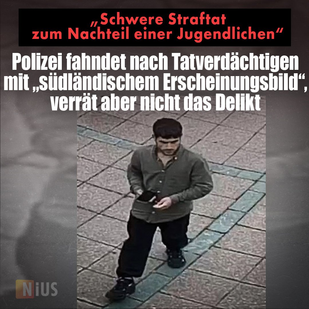 Welche schwere Straftat der Tatverdächtige genau begangen haben soll, verraten die Ermittlungsbehörden nicht. nius.de/kriminalitaet/…