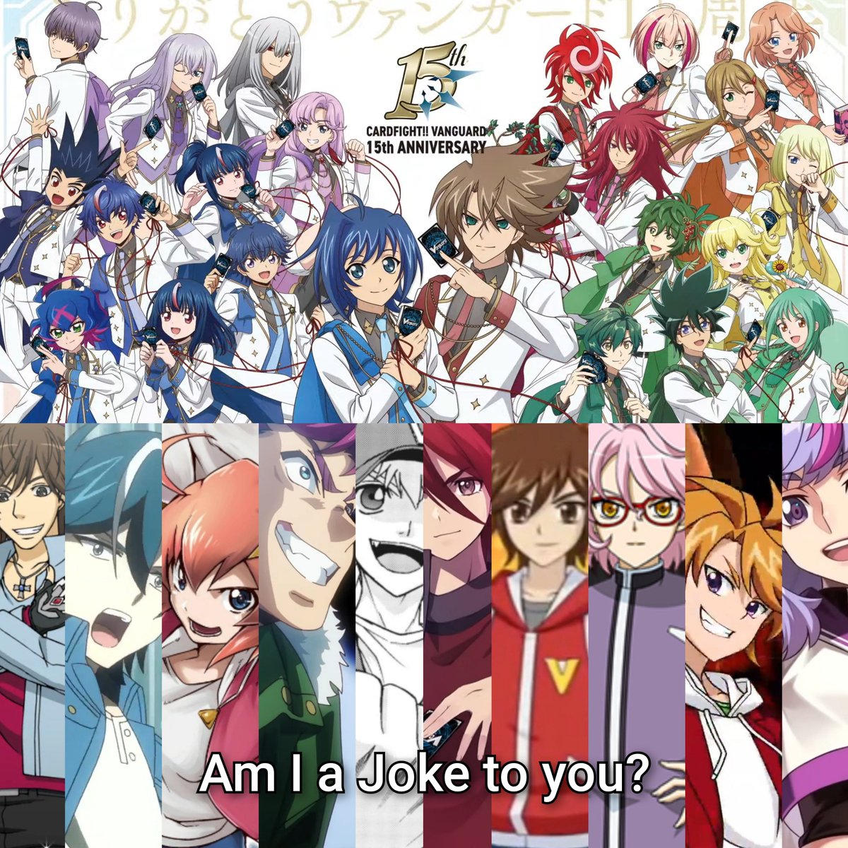 Cardfight!! Vanguard 15th Anniversary Visual Lineup in a nutshell