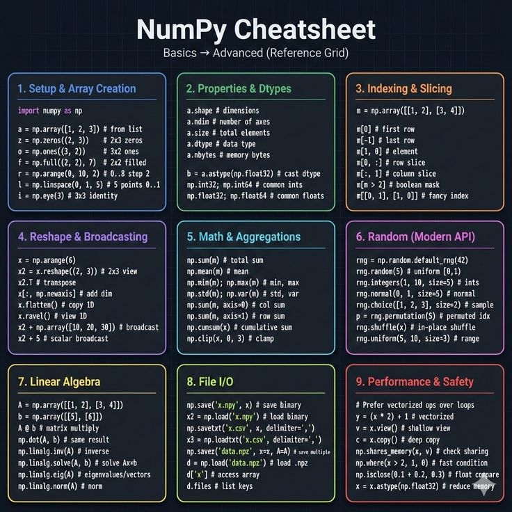 PythonPr's tweet photo. Numpy Cheatsheat https://t.co/VuSnx7nFkD